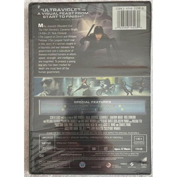 Ultraviolet (DVD, 2006) Milla Jovovich - Picture 2 of 3